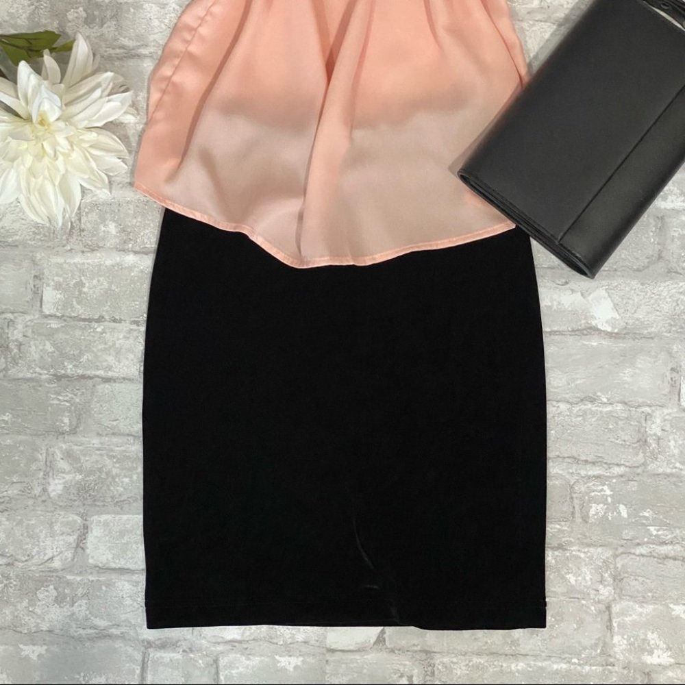 SOLD | American Apparel Black Velvet Mini Skirt - Picture 7 of 16